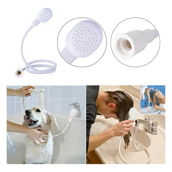 Ducha Chuveiro Adaptador Multiuso Mangueira 3/4 Para Pia Acabamento Fosco Cor Branca Foto 1