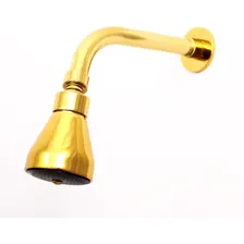 Ducha Chuveiro Articulado Para Aquecedor Gás Solar Dourado Foto  mini 1