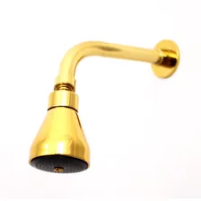 Ducha Chuveiro Articulado Para Aquecedor Gás Solar Dourado Foto mini  2