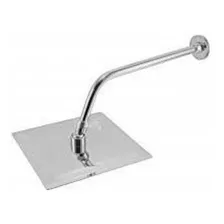 Ducha Chuveiro Quadrado Inox Slim 20cm Braço Redondo 38cm Foto mini 4