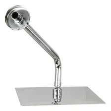 Ducha Chuveiro Quadrado Inox Slim 20cm Braço Redondo 38cm Foto mini  2