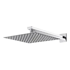 Ducha Cromada Slim Quadrada 20x20cm. Inox - Silver Edition Acabamento Brilhante Cor Prateado Foto  mini 1
