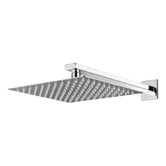 Ducha Cromada Slim Quadrada 20x20cm. Inox - Silver Edition Acabamento Brilhante Cor Prateado Foto 1