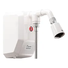 Ducha elétrica inteligente digital KDT 8800w 220v com desviador chuveirinho mangueira silenciosa chuveiro branca Foto mini  2