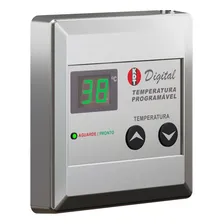 Ducha elétrica inteligente digital Kdt 8800w 220v com desviador chuveirinho mangueira silenciosa chuveiro prata Foto mini 3