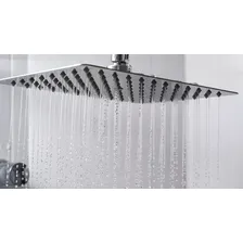 Ducha Fria Articulada Quadrada-luxo Área Interna E Externa Acabamento Brilhante Cor Prateado Foto  mini 1