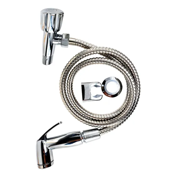 Ducha Higienica Abs Cromado + Suporte 1/4 De Volta Dhc7100 Foto 1