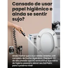 Ducha Higienica Com Registro E Derivação Cor Cromado Ducha Higiênica Metal Kit Ducha Higiênica Registro Duplo 1/2 Chuveirinho Registro C/saída Dupla Ducha Higiênica Bidê Com Duas Saídas Dupla Luxuosa Foto mini  3