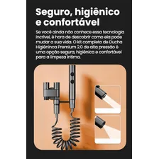 Ducha Higienica Com Registro E Derivação Cor Cromado Ducha Higiênica Metal Kit Ducha Higiênica Registro Duplo 1/2 Chuveirinho Registro C/saída Dupla Ducha Higiênica Bidê Com Duas Saídas Dupla Luxuosa Foto  mini 1
