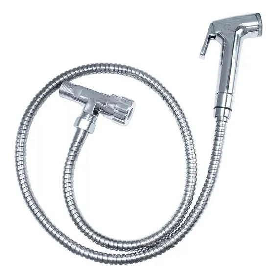 Ducha Higienica Cromada Chuveirinho Flexivel Completa Casa Foto 1