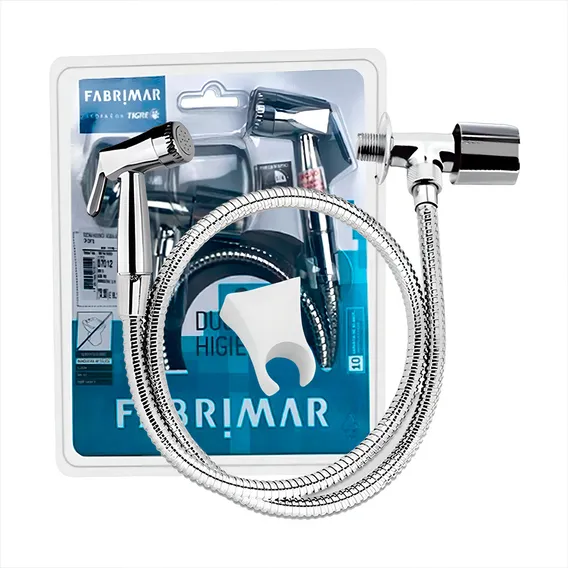 Ducha Higiênica Cromada Metal Acqua Jet Petra 1,20m Fabrimar Foto 1