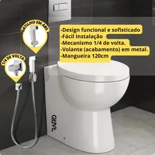 Ducha Higienica Quadrada Premium Registro Metal Luxo Cromado Foto mini 2