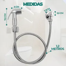 Ducha Higiênica Completa Com Gatilho Cromado Para Banheiro Foto mini 4