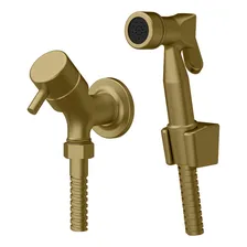 Ducha Higiênica Fani 1739 Dourado Fosco Flexível 1,2m Foto mini 1