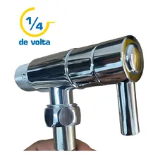 Ducha Higiênica Luxo Metal Cromado Acionamento 1/4 De Volta Foto mini 4