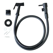 Ducha Higiênica Metal Black Gatilho Suporte Completo Foto mini 1