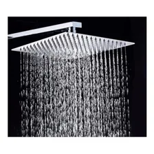 Ducha Inox Chuveiro 20x20 Slim Com Braço 40 Cm Gás Ou Solar Foto mini 4