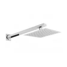 Ducha Inox Chuveiro 20x20 Slim Com Braço 40 Cm Gás Ou Solar Foto mini  3