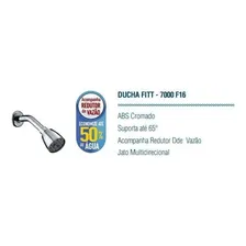 Ducha Lorenzetti De Parede Fitt 7000 F16 Fortti Cromado Foto mini  3