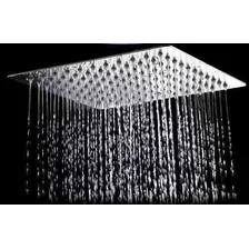 Ducha Quadrada Em Inox Cromado 20x20 - Braço 38 Cm Foto mini 3