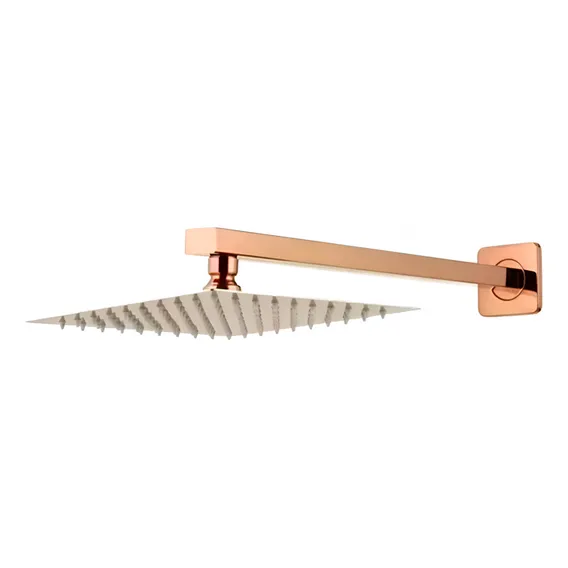 Ducha Slim Quadrada Em Inox 20x20cm Rose Gold Foto 1