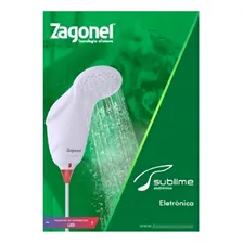 Ducha Sublime Zagonel 220 Volts 7.500 Watts Branco Foto mini  3