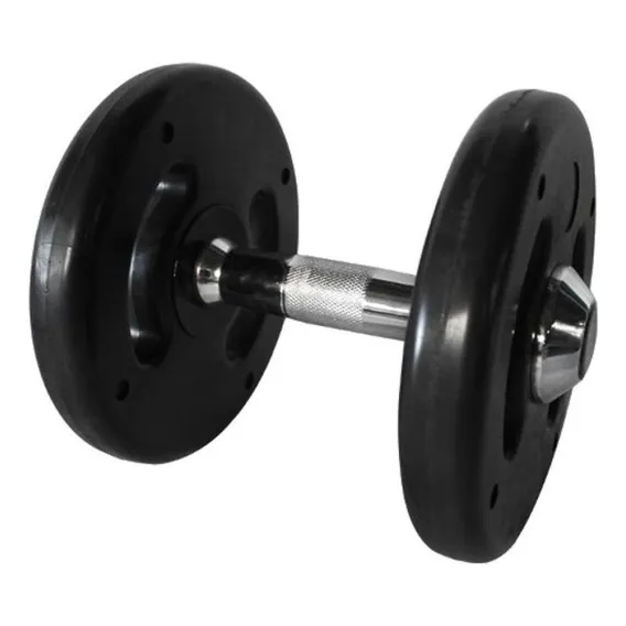 Dumbell Injetado Com Pegada Cromada 10kg Foto 1