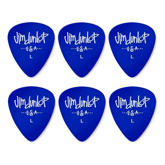 Dunlop Kit 6 Palhetas Gels Fina Azul 2157 Foto 1