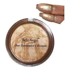 Duo Iluminador E Bronzer Belle Angel B025-u Foto  mini 1