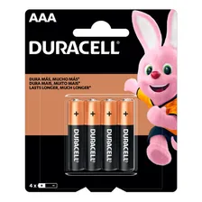 Duracell Pilha Alcalina Aaa Palito 4 Unidades Foto mini 1