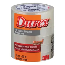 Durex Fita Adesiva 18mm X 50m 6 Rolos Foto mini 2