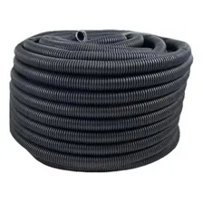 Duto Corrugado Preto 1.1/2'' X 50m Com Fio Guia - Volpato Foto mini 1