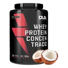Dux Whey Concentrado Proteína 100% Pura 900g Ganho De Massa Sabor Coco Foto mini 1