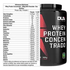 Dux Whey Concentrado Proteína 100% Pura 900g Ganho De Massa Sabor Coco Foto mini 3