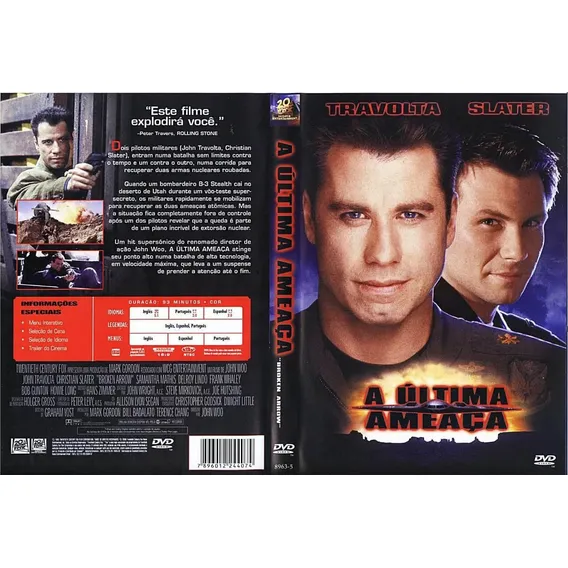 Dvd A Última Ameaça, John Travolta Foto 1