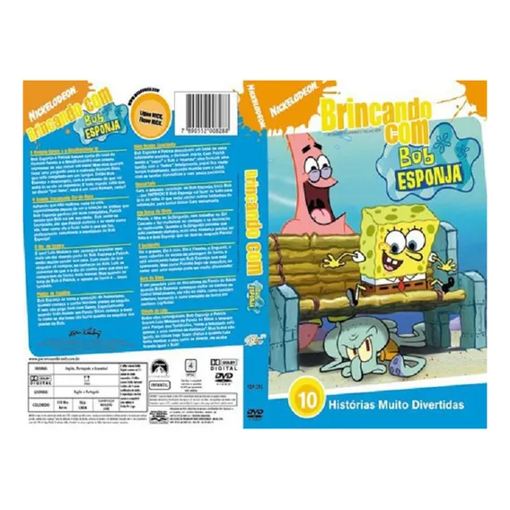 Dvd Brincando Com Bob Esponja Foto 1