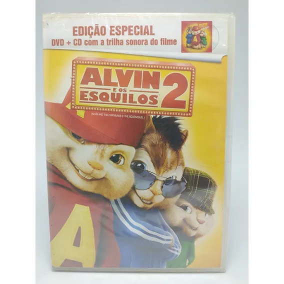 Dvd + Cd Filme Alvin E Os Esquilos 2 - Original Foto 1