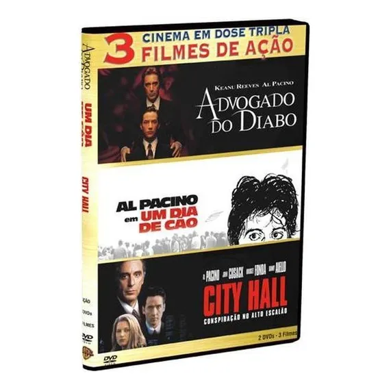 Dvd Dose Tripla - Advogado Do Diabo/ Al Pacino/ City Hall Foto 1