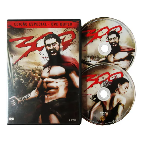 Dvd Duplo 300 Rodrigo Santoro Gerard Butler Lacrado Foto 1