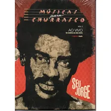 DVD Duplo Seu Jorge Músicas Para Churrasco Ao Vivo Vol. 1 Lacrado Original Foto mini 1