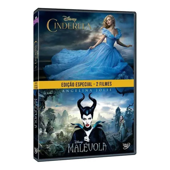 Dvd Edição Especial 2 Filmes Cinderela + Malévola Foto 1
