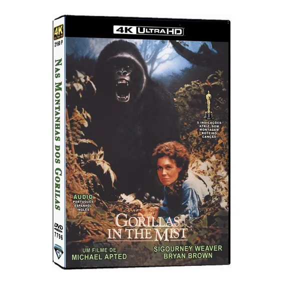 Dvd Filme - Nas Montanhas Dos Gorilas / Dvd7817 4k Foto 1