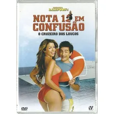 Dvd Nota 12 Em Confusao - O Cruzeiro Dos Loucos Lacrado Foto  mini 1