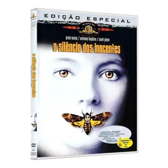 Dvd O SilĂȘncio Dos Inocentes - Anthony Hopkins, Jodie Foster Foto 1