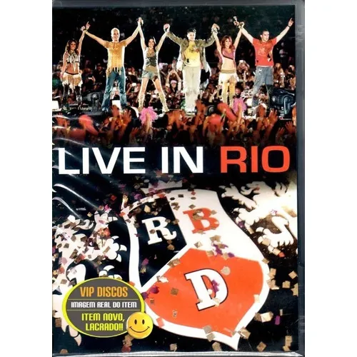 Dvd Rbd Live In Rio Rebelde - Original Novo Lacrado Raro Foto 1