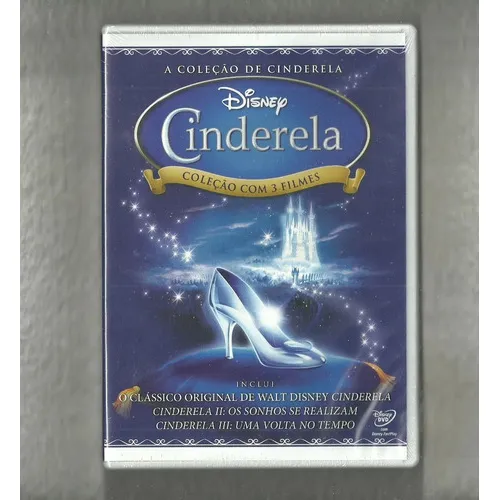 Dvds Cinderela Trilogia 3 Dvds Originais Disney Lacrados Foto 1
