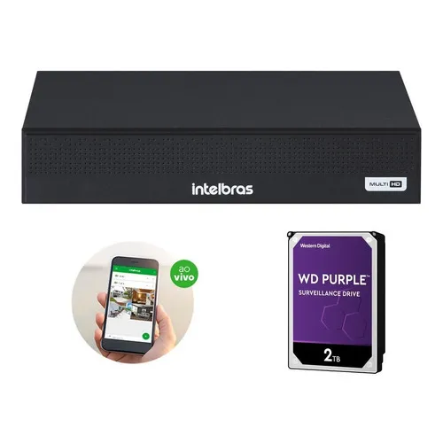 Dvr 04 Canais Mhdx 1004-C Intelbras Foto 1