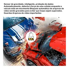 Dvr Automotivo Câmera Frontal Interna Ré Grava Imagem E Som Foto mini  3