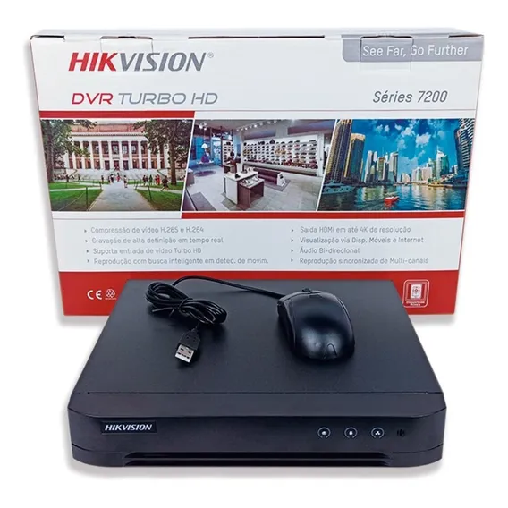 Dvr Gravador Hikvision 720p H.265+ 16 Canais Ids-7216hghi-m1 Foto 1