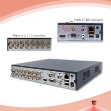 Dvr Gravador Hikvision 720p H.265+ 16 Canais Ids-7216hghi-m1 Foto mini  3